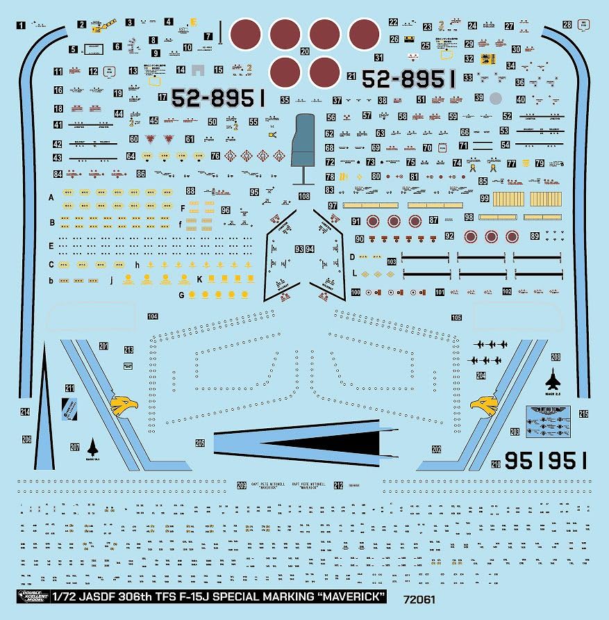Amazon | DXMデカール 41-7162 1/72 航空自衛隊 第306飛行隊 F-15J